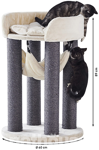 Nobby Игровая когтеточка-комплекс "Ela", кремовая