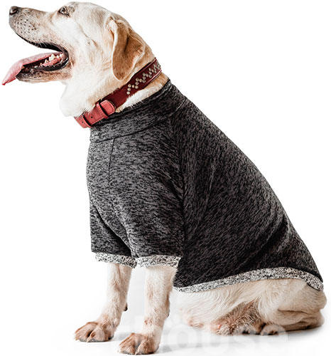 Noble Pet Frederick Dark Grey Свитшот с флисом для собак, темно-серый, фото 3