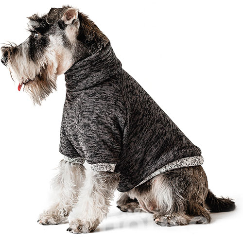 Noble Pet Frederick Dark Grey Свитшот с флисом для собак, темно-серый, фото 5