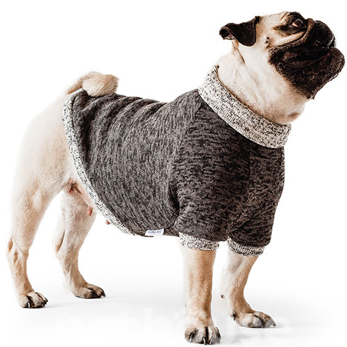 Noble Pet Frederick Dark Grey Свитшот с флисом для собак, темно-серый, фото 6