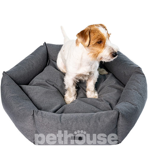 Noble Pet Paul Antracite М'який лежак з бортами для собак і котів Noble Pet Paul Antracite М'який лежак з бортами для собак і котів