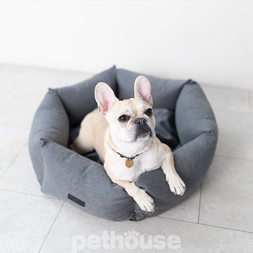 Noble Pet Paul Antracite М'який лежак з бортами для собак і котів Noble Pet Paul Antracite М'який лежак з бортами для собак і котів