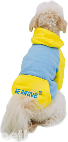 Noble Pet Franklin Bravery Blue & Yellow Худі для собак, блакитно-жовте, фото 3