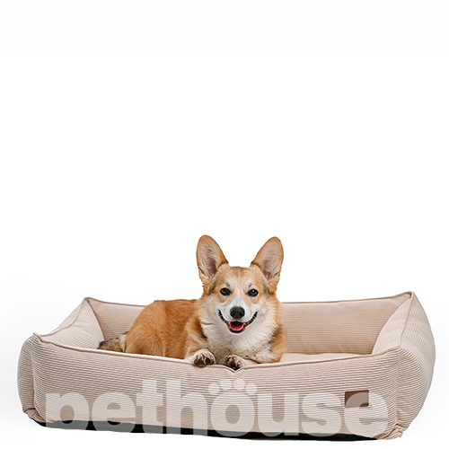 Noble Pet Albert Velvet Sand М'який лежак для собак і котів