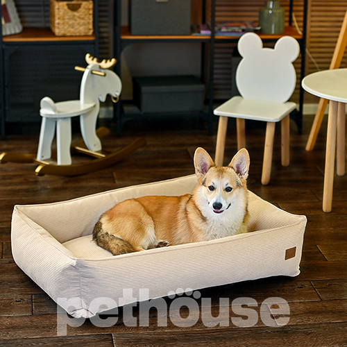 Noble Pet Albert Velvet Sand М'який лежак для собак і котів