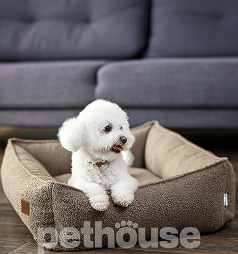 Noble Pet Albert Teddy Mocco М'який лежак з бортами для собак і котів