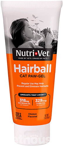 Nutri-Vet Hairball Paw-Gel for cats, з куркою