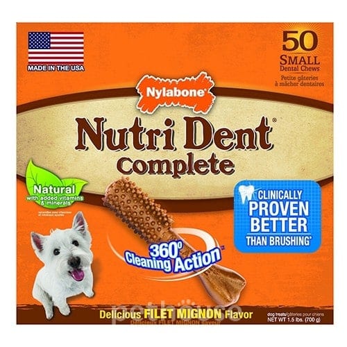 Nylabone Nutri Dent Filet Mignon Small - лакомство для чистки зубов собак
