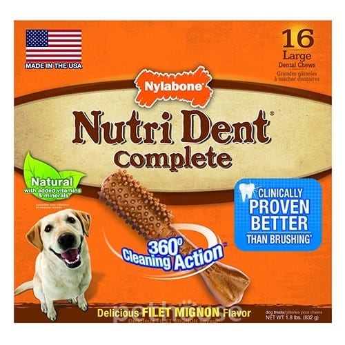 Nylabone Nutri Dent Filet Mignon Large - лакомство для чистки зубов собак