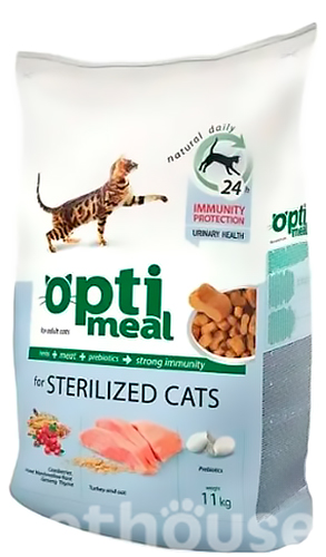 Optimeal Sterilized з індичкою для котів