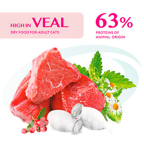 Optimeal Cat Adult High in Veal, фото 3