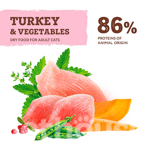Optimeal Cat Adult Grain Free Turkey & Vegetables, фото 3