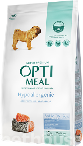 Optimeal Dog Adult Medium and Large Breeds Hypoallergenic