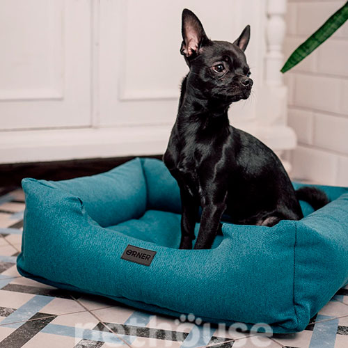 ORNER Лежак с бортами для кошек и собак, бирюзовый, фото 6