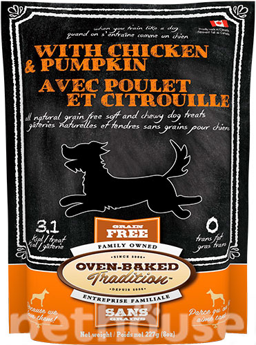 Oven-Baked Tradition Лакомства с курицей и тыквой для взрослых собак