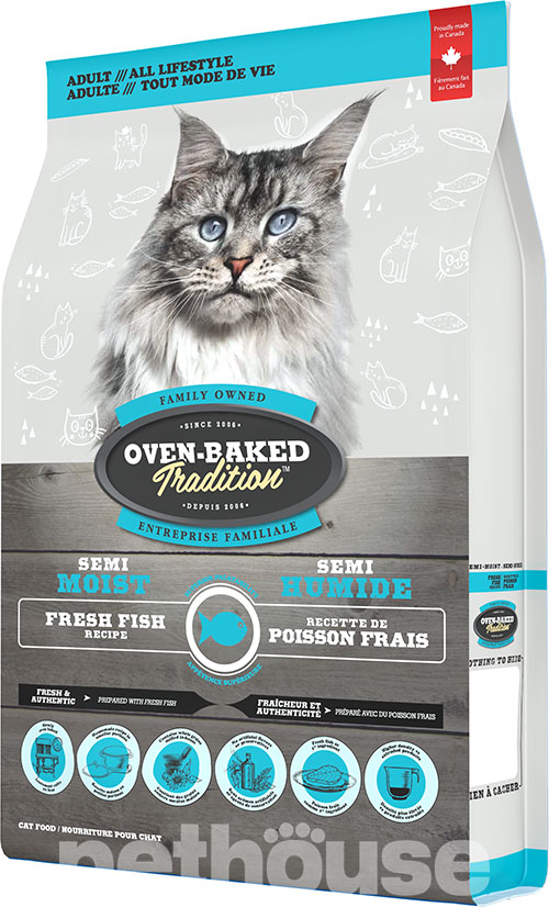 Oven-Baked Tradition Semi-Moist Cat Adult Fish , фото 3