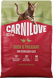Carnilove Active Cat Sterilised Duck & Pheasant