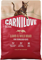 Carnilove Active Cat Sterilised Lamb & Wild Boar