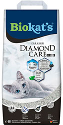 Biokat's Diamond Care Classic -  грудкувальний наповнювач з активованим вугіллям, без запаху