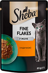 Sheba Fine Flakes с индейкой в желе
