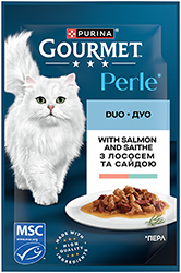 Gourmet Perle Duo з лососем та сайдою