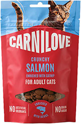 Carnilove Cat Crunchy Snack з лососем і м’ятою для котів