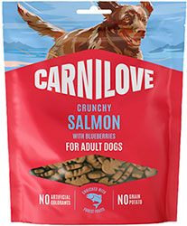 Carnilove Dog Crunchy Snack з лососем і чорницею для собак