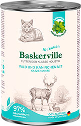 Baskerville Holistic Оленина з кроликом та котячою м'ятою для котів