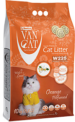 VanCat Orange Бентонитовый наполнитель, с ароматом цветущего апельсина