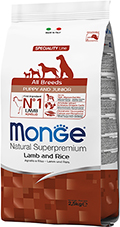 Monge Speciality Line Puppy & Junior All Breeds Lamb and Rice