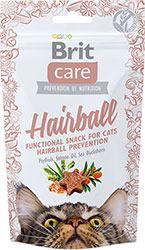 Brit Care Cat Snack Hairball Ласощі для виведення шерсті із шлунка котів