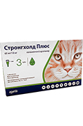 Stronghold Plus Краплі на холку для котів вагою від 5 до 10 кг
