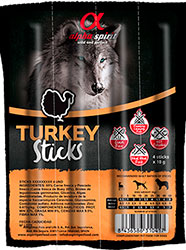 Alpha Spirit Dog Turkey Sticks Палочки с индейкой для собак