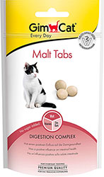 GimCat Malt Tabs - лакомства для выведения шерсти из желудка кошек