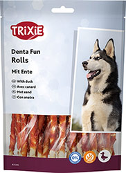 Trixie Denta Fun Rolls with Duck Палички з качкою для чищення зубів собак, 6 см