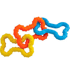 Petstages Mini Bone Tug Игрушка "Косточки" для собак, разноцветные