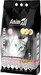 AnimAll Наполнитель бентонитовый, белый, с ароматом детской присыпки