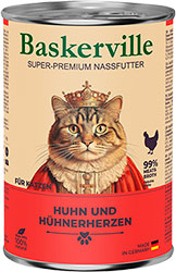 Baskerville Мясо курицы с сердечками для кошек