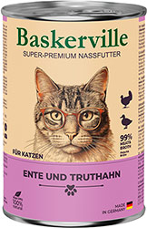 Baskerville Утка с индейкой для кошек