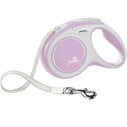 Flexi New Comfort M — повідець-рулетка для собак до 25 кг, стрічка, 5 м