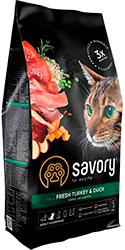 Savory Adult Cat Gourmand Fresh Turkey & Duck