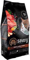 Savory Adult Cat Sensitive Digestion Fresh Lamb & Turkey