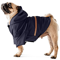 Noble Pet Moss Blue Short Широкий дощовик для собак, синій
