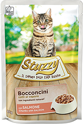 Stuzzy Cat Кусочки с лососем в соусе для кошек, пауч