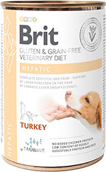 Brit Veterinary Diet Hepatic Dog Cans Turkey