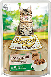 Stuzzy Cat Кусочки с кроликом в желе для кошек, пауч