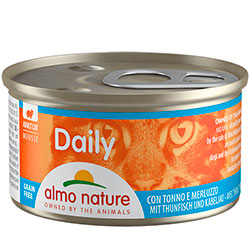 Almo Nature Daily Cat Мус з тунцем і тріскою для котів