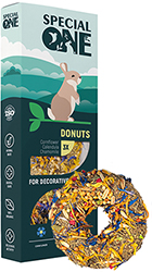 Special One Donuts Ласощі-пундики з волошкою, календулою та ромашкою для гризунів