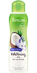 TropiClean Шампунь "Имбирь и кокос" для белой шерсти кошек и собак