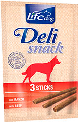 LifeDog Sticks Deli Snack с говядиной для собак